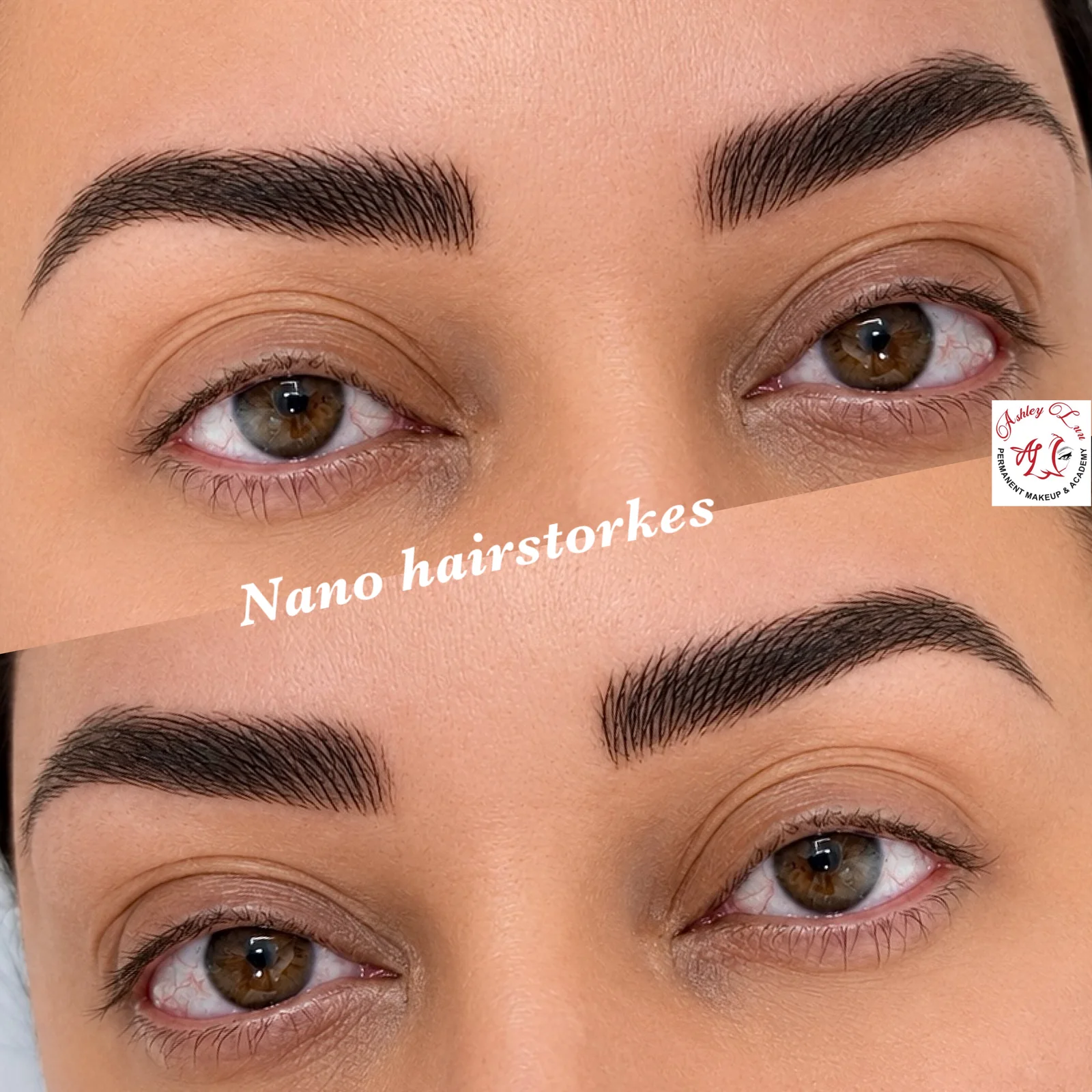 Nano Hairstrokes permanent makeup work by Ashley Luu